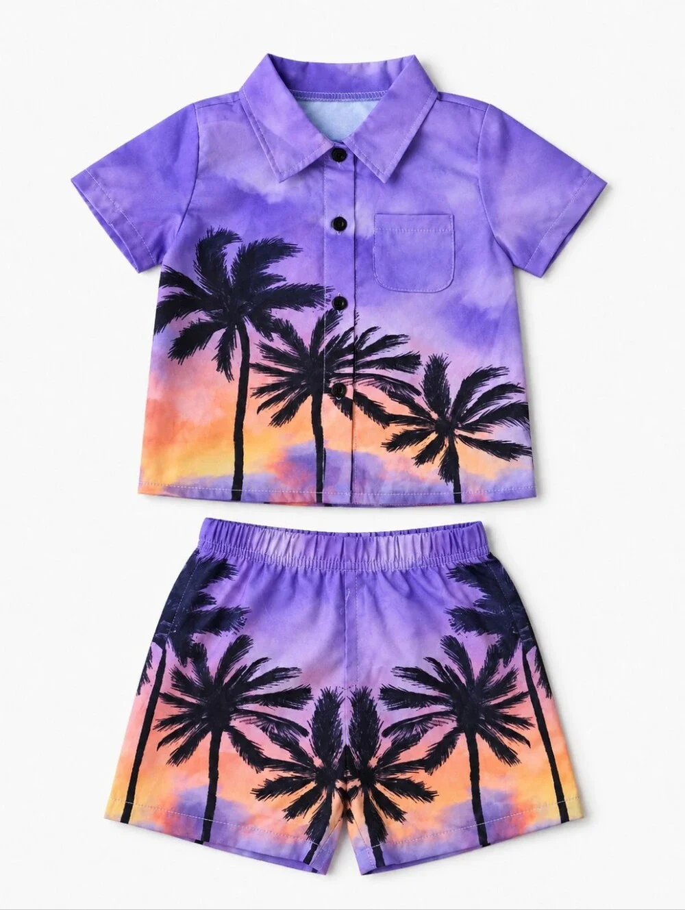 SHEIN BOYS SET OF 2 TROPICAL HAWAIIAN OUTFITS SZ 4T
